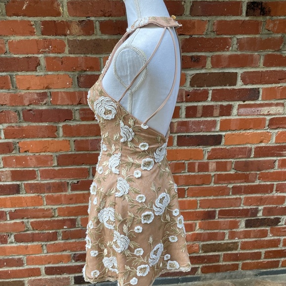 DRESS THE POPULATION 'ABBIE' SEQUIN FIT & FLARE DRESS sz XS - Picture 5 of 7